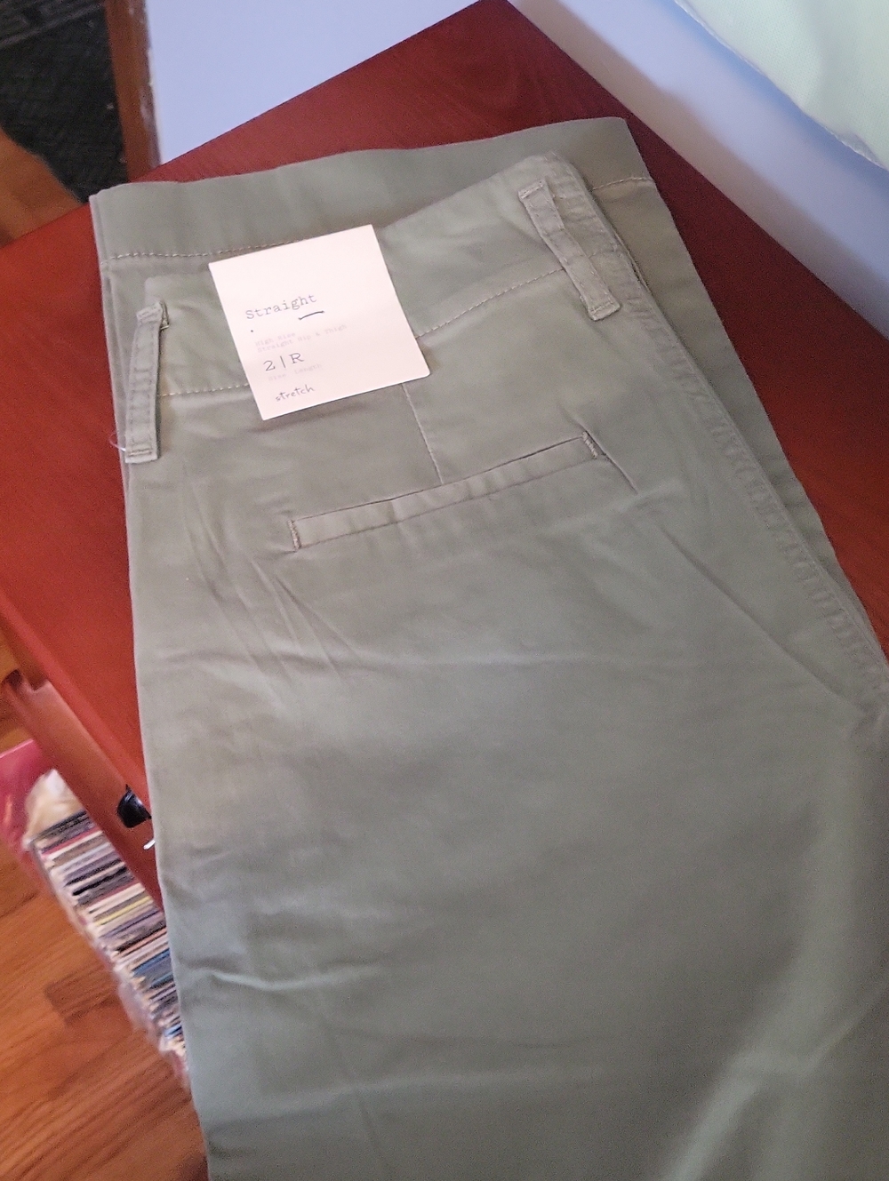 a new day Olive Green High-Rise Straight Jeans